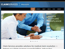 Tablet Screenshot of claimservices.org